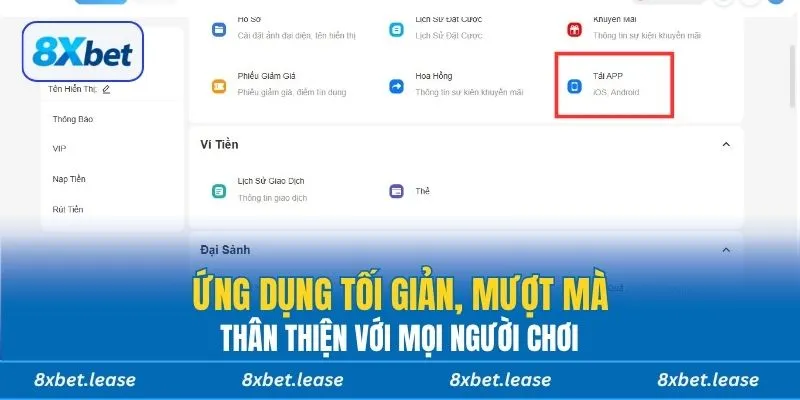 Ứng dụng tối giản, mượt mà, thân thiện với mọi người chơi